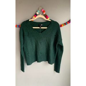 NWT Bloomingdales 100% cashmere distressed Sweater